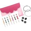 KnitPro Dreamz Set Ferri Intercambiabili - 7 Paia di Ferri Circolari da 10 cm con Accessori Set Midi, Codice Colore per Principianti, Professionisti e Confezione Regalo
