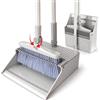 BUUROOHM Scopa domestica e set Duta con manico in legno 104 cm-127 cm, set da cucina per casa, cucina, stanza, ufficio, ingresso, pavimento, interni ed esterni, scopa Uright con Duta Comiatio