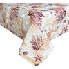 Tex family TOVAGLIA antimacchia RESINATA TORINO idrorepellente (Cm. 140x140 x4 persone, Mare Coralli Rosso)
