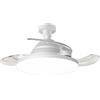 WMFASBAG Luce ventilatore a presa con ventola a soffitto remoto Luce regolabile Velocità del vento Regolatura Ventola silenziosa Ventile for circolazione 'aria for soggiorno Camera da letto