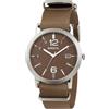 Breil Orologio TW1457 UOMO MOMENTO quadrante MONO-COLORE BIANCO movimento SOLO TEMPO - 3 LANCETTE QUARZO e CINTURINO SINTETICO MARRONE