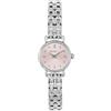 Breil, Collezione Darling, Orologio Donna in Acciaio, Bracciale in Maglia Milanese, Quadrante Rosa con Finitura Sunray, Lunetta Decorata, Lunghezza Regolabile 13.5-19 cm, Cassa 18 mm, Color Silver