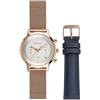 Breil Orologio TW1860 DONNA SIX.3.NINE quadrante MONO-COLORE BIANCO movimento CRONOGRAFO QUARZO e MESH PELLE BLU