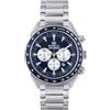 Breil Orologio UOMO CRUISER quadrante MONO-COLORE BLU movimento CRONOGRAFO QUARZO e BRACCIALE ACCIAIO ARGENTO TW1925