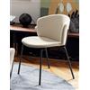 Connubia Sedia Desy Mid CB2338 con struttura in metallo e seduta in tessuto - IN PROMOZIONE FINO ALL' 11/07