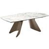 Connubia Tavolo allungabile Orion CB4865-S 165 con struttura in metallo e piano in ceramica da 165(240)x100 cm