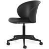 Connubia Sedia Home Office girevole Tuka CB2345 con struttura in nylon e seduta a scelta - Con braccioli - IN PROMOZIONE CON VOUCHER