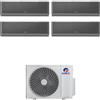 Gree - Condizionatore quadri split con inverter da 9000+9000+9000+9000 Gree Airy Black Wifi in A++ con R32 GWHD(28)NK6OO