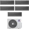 Gree - Condizionatore penta split con inverter da 9000+9000+9000+9000+12000 Gree Airy Black Wifi in A++ con R32 GWHD(42)NK6OO