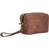 STILORD 'Larkin' Borsa da Polso da Uomo in Pelle - Organizzatore, Piccola Borsa da Viaggio XXL, Colore:messina - marrone
