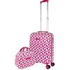 AGATHA RUIZ DE LA PRADA - Leggero set valigie - Set Valigie Rigide per Viaggi Aereo - Set Trolley Valigia Rigida - Set Valigie Rigide Offerte con Serratura - Set Valigia Trolley di Piccola Cab, Fucsia