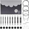 KnitPro Karbonz inter.ndl punta 13cm 3-8mm set Deluxe - 1 pz