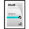 Americanflat, Cornice portafoto 50,8 x 71,1 cm, per foto da 50,8 x 71,1 cm senza passepartout o 40,6 x 61 cm con passepartout, in plexiglass lucido, sottile, collezione Streamline, colore nero