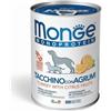 Monge Monoprotein Patè Tacchino Con Agrumi Scatolette Da 400g Cani Adulti