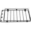 BOLORAMO 1/10 RC Roof Rack, metallo tetto rack bagagli per 1/10 Rc Model Car, 226 millimetri telaio superiore, 256 millimetri telaio inferiore (nero)