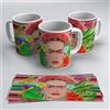 TusPersonalizables Tazza in ceramica con stampa Frida (colori)