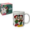 CARTOON Tazza in ceramica Topolino e Minnie Natale Disney modello mug ciotola da colazione 325 ml per bambini
