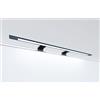 kalb Material für Möbel Lampada da bagno a LED colore nero 740 mm Lampada da specchio Luce per specchio Lampada a sospensione, colore della luce: bianco neutro