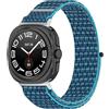 GIOPUEY Cinturini Compatibile con Samsung Galaxy Watch Ultra 47mm, Cinturino in Morbido Nylon Intrecciato [Unisex] [Traspirante] - Blue