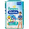 Pampers Pants Splashers Baby Shark Pannolini Mutandina Taglia 5 10 pz