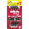Gillette Rasoi Blue3 Red 6+ 8 pz