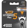 Bic Flex 5 Hybrid Refill B4 Ricariche per Rasoio 4 pz