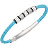 Breil Gioiello TJ3373 collezione WANDERLUST, BRACCIALI da UOMO in PELLE E ACCIAIO colore TURCHESE misura UNICA con SENZA PIETRE