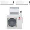 Mitsubishi Climatizzatore Condizionatore Mitsubishi R32 Trial Split Inverter Kirigamine Zen Wifi più Console 9000 + 9000 + 18000 BTU con U.E. MXZ-4F72VF A++/A+