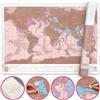 Luckies of London - Scratch Map Rose Gold - Mappa del mondo da grattare