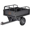 VEVOR Rimorchio da Giardino per Rimorchio per ATV UTV, Carrello Ribaltabile in Acciaio Pannello Posteriore Rimovibile, Carrello da Giardino per Trasporto per Tosaerba Carico max. 227 kg