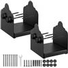 VEVOR Base per Pali 150 x 145 mm Dimensioni Interne 150 x 141 mm Staffe per Pali in Acciaio al Carbonio per Impieghi Gravosi, per Supporto Ringhiera per Gazebo, Piastra di Base per Ponte, 2 PZ, Nero