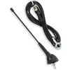 Sound Way Antenna corta 19 cm completa di cavo di ricambio AM/FM autoradio radio stereo compatibile con Fiat Alfa Romeo Lancia Peugeot (PSA) Dacia Opel AM/FM passiva