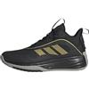 adidas Originals adidas Own The Game 3 Shoes, Scarpe da Basket Uomo, Core Black/Gold Metallic/Mgh Solid Grey, 41 1/3 EU