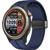 Blueshaweu Cinturino sportivo compatibile per Amazfit Cheetah Pro,cinturino regolabile con magnetica in silicone per Amazfit Cheetah Pro/Cheetah/GTR 47mm / GTR 2 / GTR 3 Smartwatch (blu)