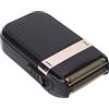 Akozon Rasoio Elettrico a Lamina 2 in 1 Dual Purpose a Basso Rumore Potente Motore Lama in Acciaio Inossidabile Rasoio Barbiere Portatile Durevole