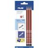 Milan bym10016 - Blister con 3 matite grafite, temperino e gomma da cancellare, 5 Pezzi