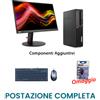 Postazione Completa Ufficio - Lenovo i7-7700 + Monitor 23" + Kit tastiera e mouse USB + Chiavetta Wifi Omaggio