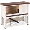 Ferplast Gabbia per Conigli RANCH 100 BASIC Conigliera da Esterno in Legno FSC, con Accessori e Casetta per conigli, 90,5 x 46 x h 80 cm.