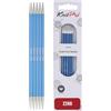 KnitPro Maglia PRO 20 cm x 4 mm Punte Maglieria Zinco Alluminio Doppio Blu