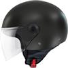 MT HELMETS CASCO MT OF501B STREET S SOLID A1 NERO LUCIDO L