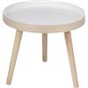 Arti Casa Tavolino rotondo Ø40 x 36 cm - Tavolino Moderno Rotondo - Tavolino o Comodino - Tavolino Compatto per Soggiorno o Camera da Letto - Legno