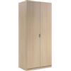 Habitdesign Easy Home F00531501005 Sitael 5 Armadio Anta Battente, Melamina, 180 x 81 x 52 cm, Beige Chiaro
