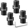 NEEWER Connettore per 15mm Rod, 4 Pezzi, Connettore M12x1,5 per Asta di Estensione su Shoulder Rig e Video Rig, Solo per Aste in Lega di Alluminio NEEWER, SR020