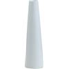 QUUPY Vaso alto in ceramica bianca a forma di bocciolo singolo, piccolo bocciolo, decorativo, vaso floreale per la casa, centrotavola moderno e minimalista, vaso per la decorazione di mensole