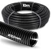 Kalitec - Tubo corrugato scanalato NW 12, 10 metri, tubo corrugato aperto, tubo di protezione per martore, tubo vuoto, protezione per cavi AD 15,6 mm, ID 12,0 mm