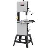 VEVOR Troncatrice a Nastro da Banco con Supporto, Troncatrice per Lavorazione Legno Velocità a Vuoto 440-846 giri/min Potenza 1100 W Altezza Taglio max. 330mm per Legno Alluminio Metallo Rame