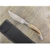 ARBURESA COLTELLO ARTIGIANALE SARDO da scuoio 18 CM ARBURESA CORNO di MUFLONE lama 8 cm