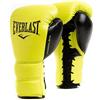 Everlast Guanti da Boxe Everlast Powerlock 2 Pro Laced 12oz Giallo Neon per sacco, colpitori e sparring, supporto al polso, imbottitura a 5 strati e sistema con lacci - Originale Everlast
