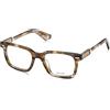 POLICE VPLG80 Occhiali, Grey/Green/Yellow Kaki Havana, 51 Uomo