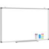DOLLAR BOSS Lavagna magnetica grande, 90X150CM Lavagna magnetica di grandi dimensioni con pennarelli per lavagna bianca e gomma per lavagna bianca, per la scuola, la casa e l'ufficio